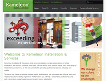 Tablet Screenshot of kameleoninstall.com